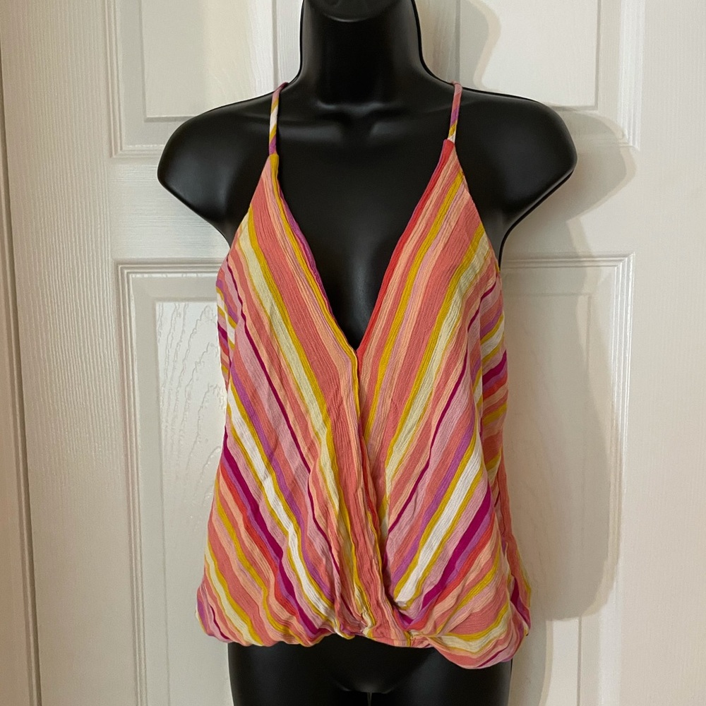 💐 3/ $15 Stripped Racerback Top - Picture 2 of 8